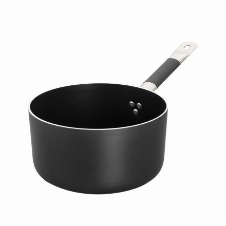 High casserole with 1 Al Black handle in non-stick aluminum